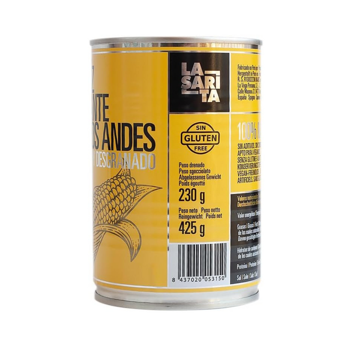 Maíz choclo desgranado y cocido "La Sarita" 425 g
