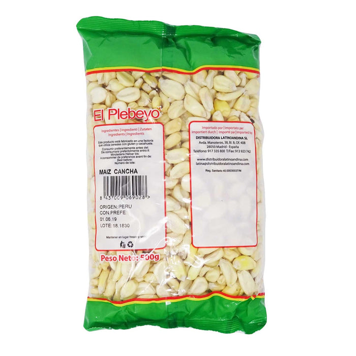 Maíz Cancha El Plebeyo 500 g