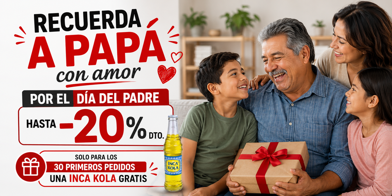 Por día del padre hasta 20% de descuento