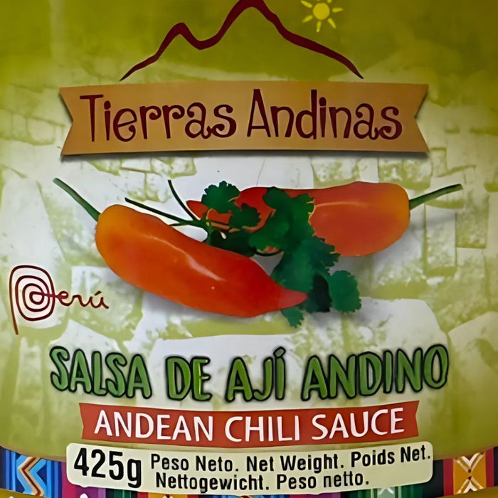 Salsa Ají Andino (Ají con Huacatay) 425 g "Tierras Andinas"