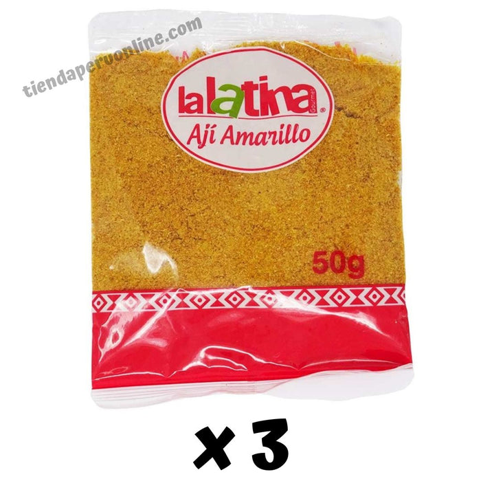 Ají Amarillo molido La Latina Pack 3 x 50g