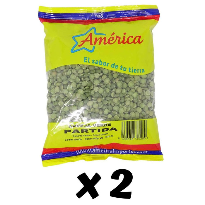 Arveja Verde Partida "América" Pack de 2 Unidades x 500g c/u