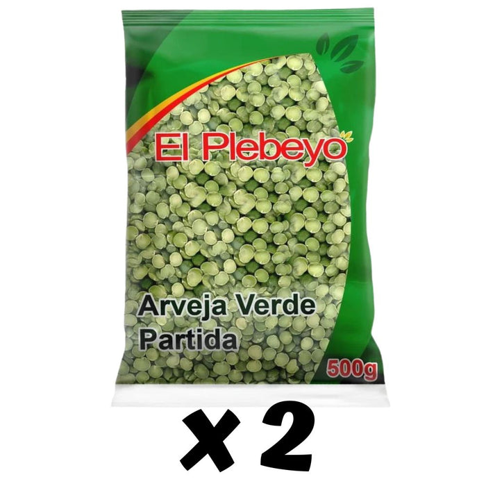 Arveja Verde Partida "Plebeyo" Pack de 2 unidades  x 500 g  c/u