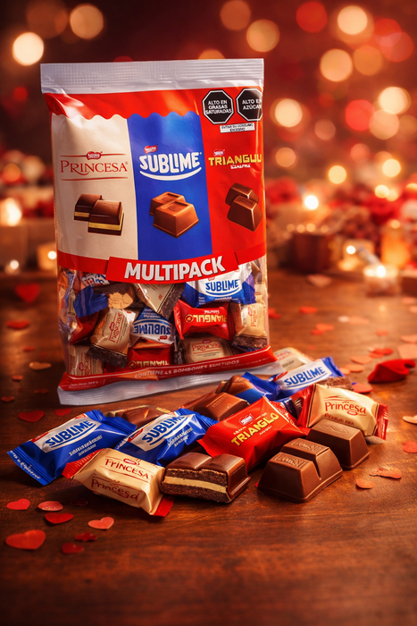 45 unidades de  surtidos princesa, triangulo y sublime 360 g Multipack Surtido