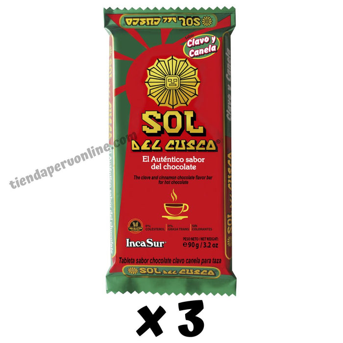 Chocolate con "Canela y Clavo "Sol del Cusco" 
