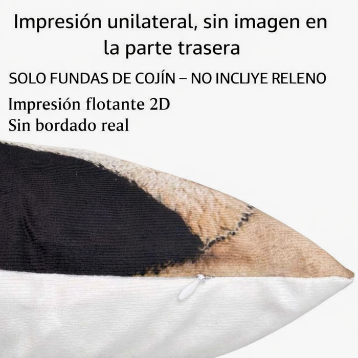 Funda para almohada - Diseño "Trio Alpacas" (estilo vintage)