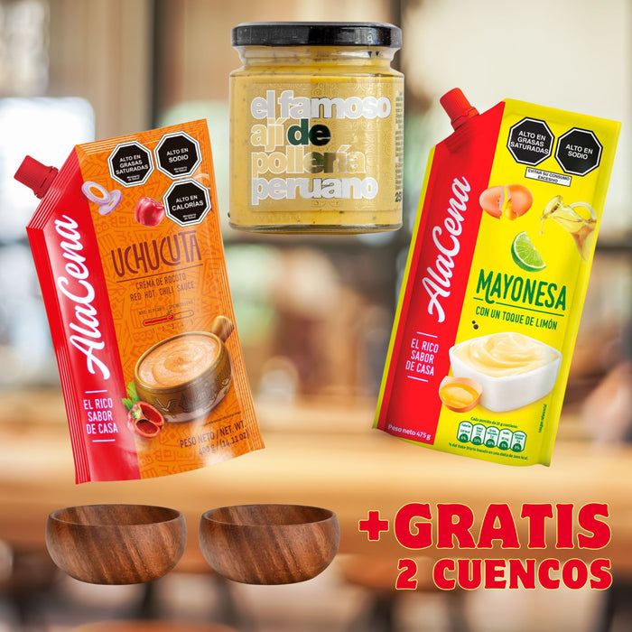 🇵🇪🔥 Pack “Trio Cremas” + 2 cuencos GRATIS