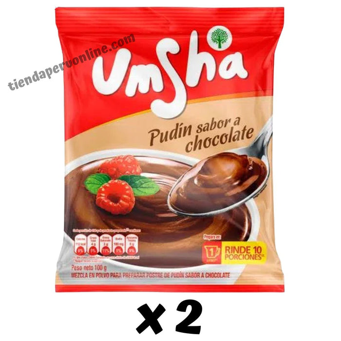 Pudín Chocolate  "Umsha" Pack 2 x 110g