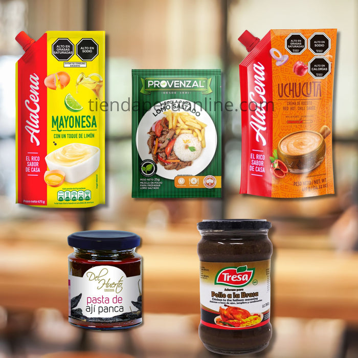 Salsas & Aderezos Gourmet Peruanos – 5 productos