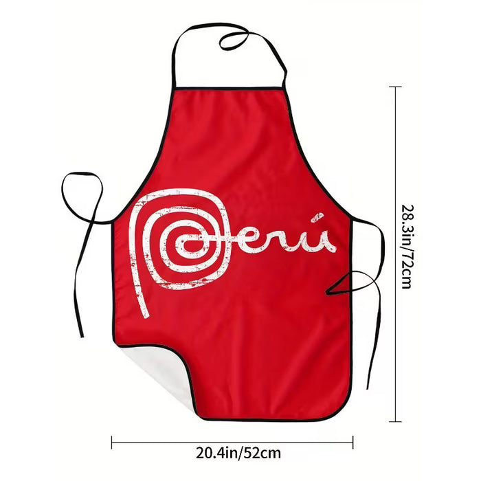 Delantal para cocinar - Marca Perú - 72 x 52 cm