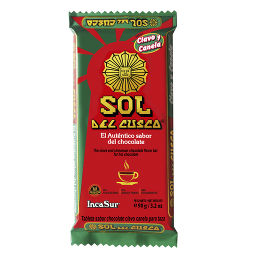 Chocolate para taza Sol del Cusco Clavo y Canela 90 g 