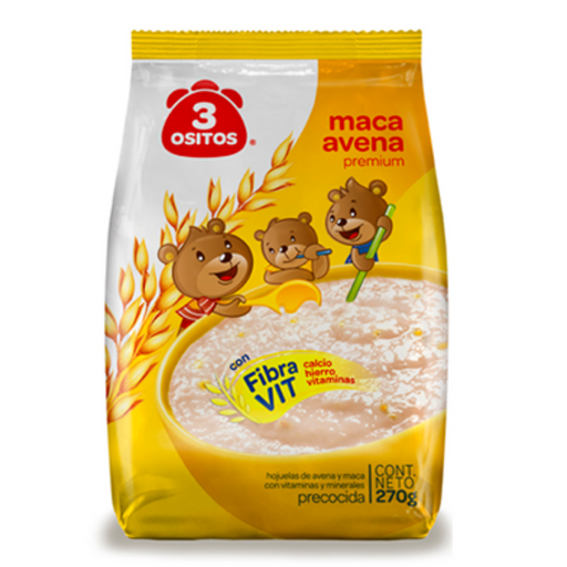 Avena con Maca 3 Ositos 270g