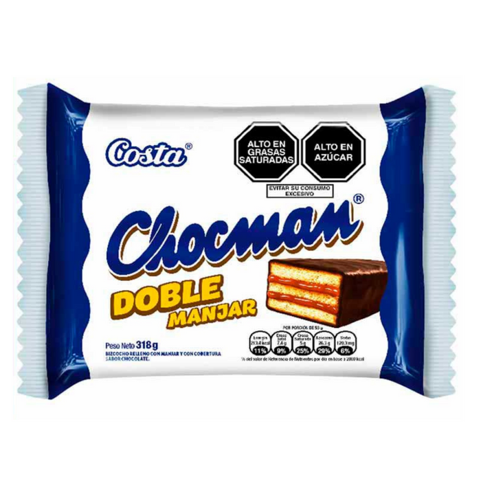 Chocman DOBLE majar Costa - Pack 6 x 52g