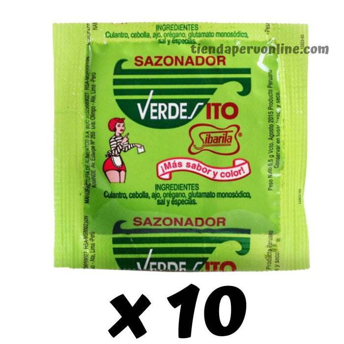 Sazonador Verdesito Sibarita  Pack 10 x 6,5 g