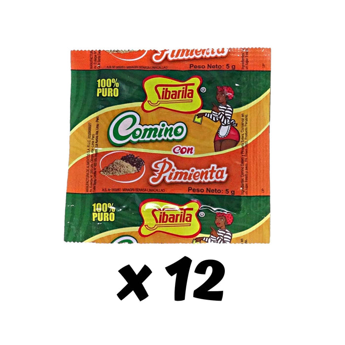 Sazonador Comino con Pimienta Sibarita - Pack 12 x 5g