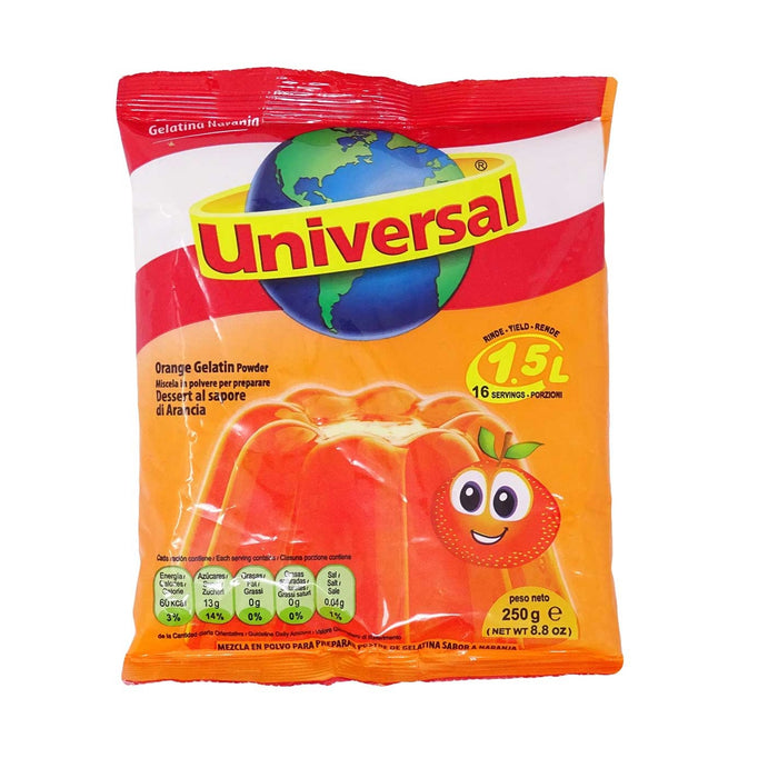 Gelatina Naranja Universal 250 g 