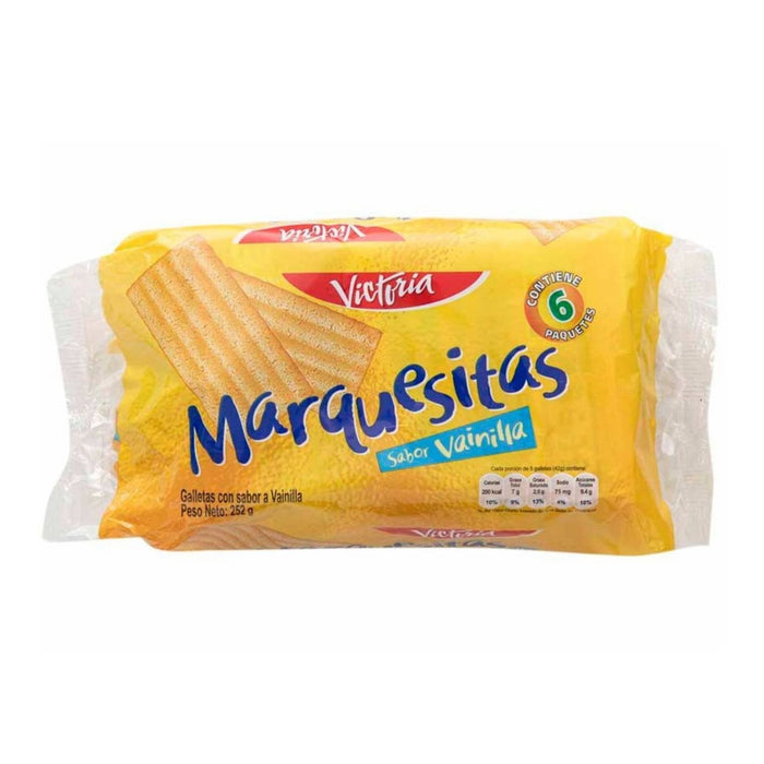 Galletas Marquesitas sabor Vainilla - Pack 6 x 42g